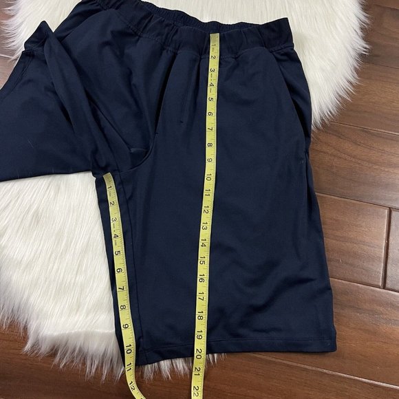 Lululemon Men's Size Medium Nautical Navy Blue‎ The Fundamental Shorts - Picture 4 of 9